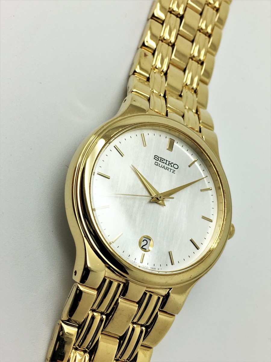 SEIKO MEN'S 7N22-7028 VINTAGE NOT-WORKING DRESS QUARTZ SEIKO MEN'S 7N22-7028 VINTAGE NOT-WORKING DRESS QUARTZ