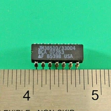 FAIRCHILD MILSPEC JM38510/33004BCA DUAL 4-INPUT NAND GATE CDIP14   