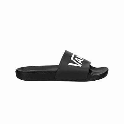 vans slides black