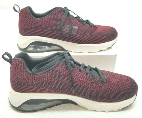 SKECHERS SKECH-AIR Mens Black Red 