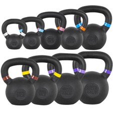 Gusseisen Kettlebells pulverbeschichtet professionelle Qualität - KOSTENLOSE UK-Lieferung