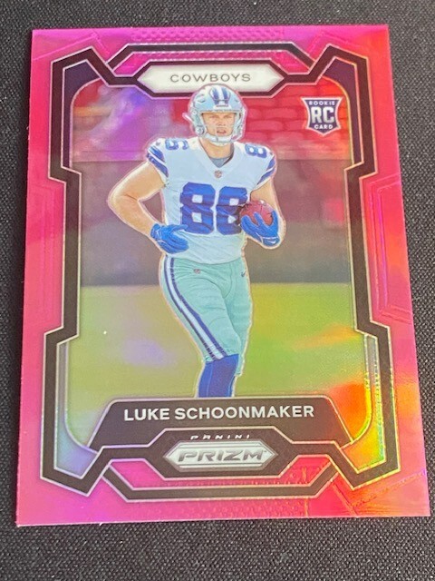 2023 Panini Prizm - Rookies #325 Luke Schoonmaker (RC) Pink SP