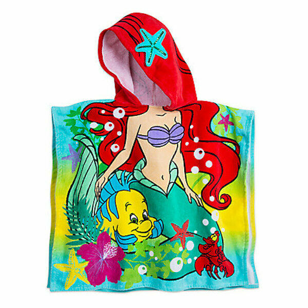little mermaid hooded towel
