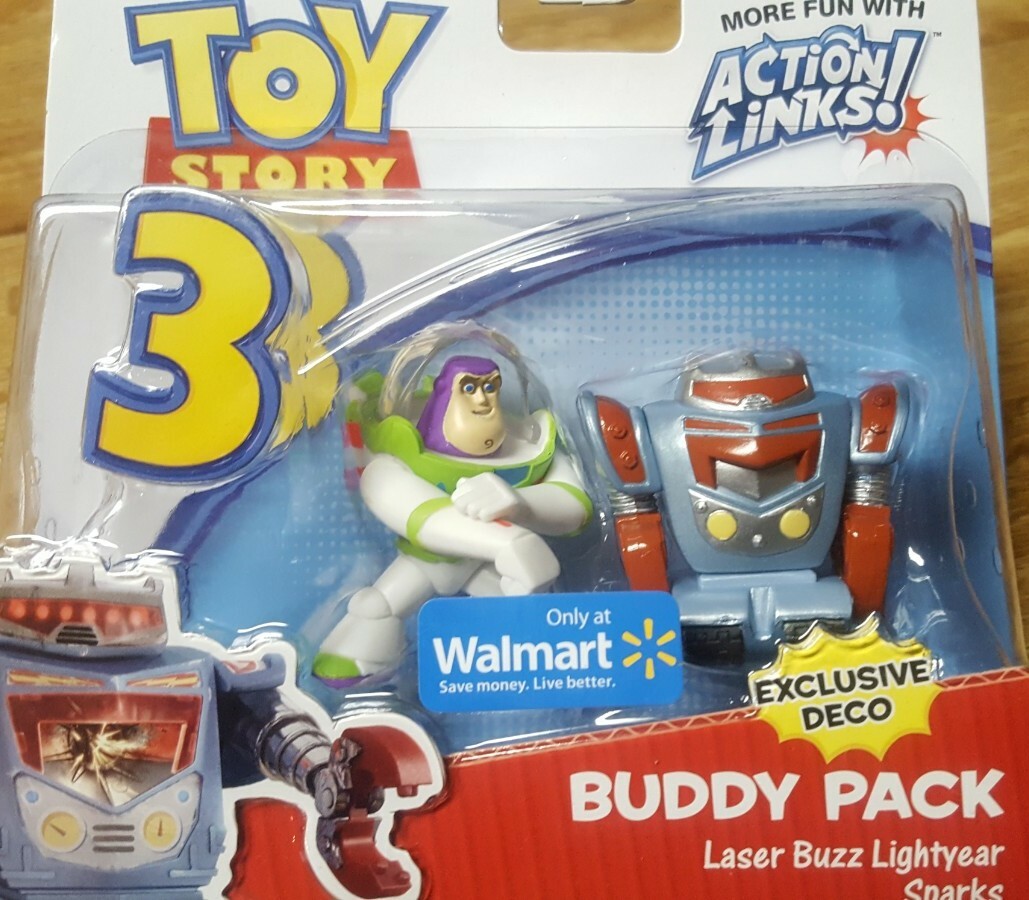 Disney Pixar Toy Story Buddy Pack Action Links! Laser Buzz