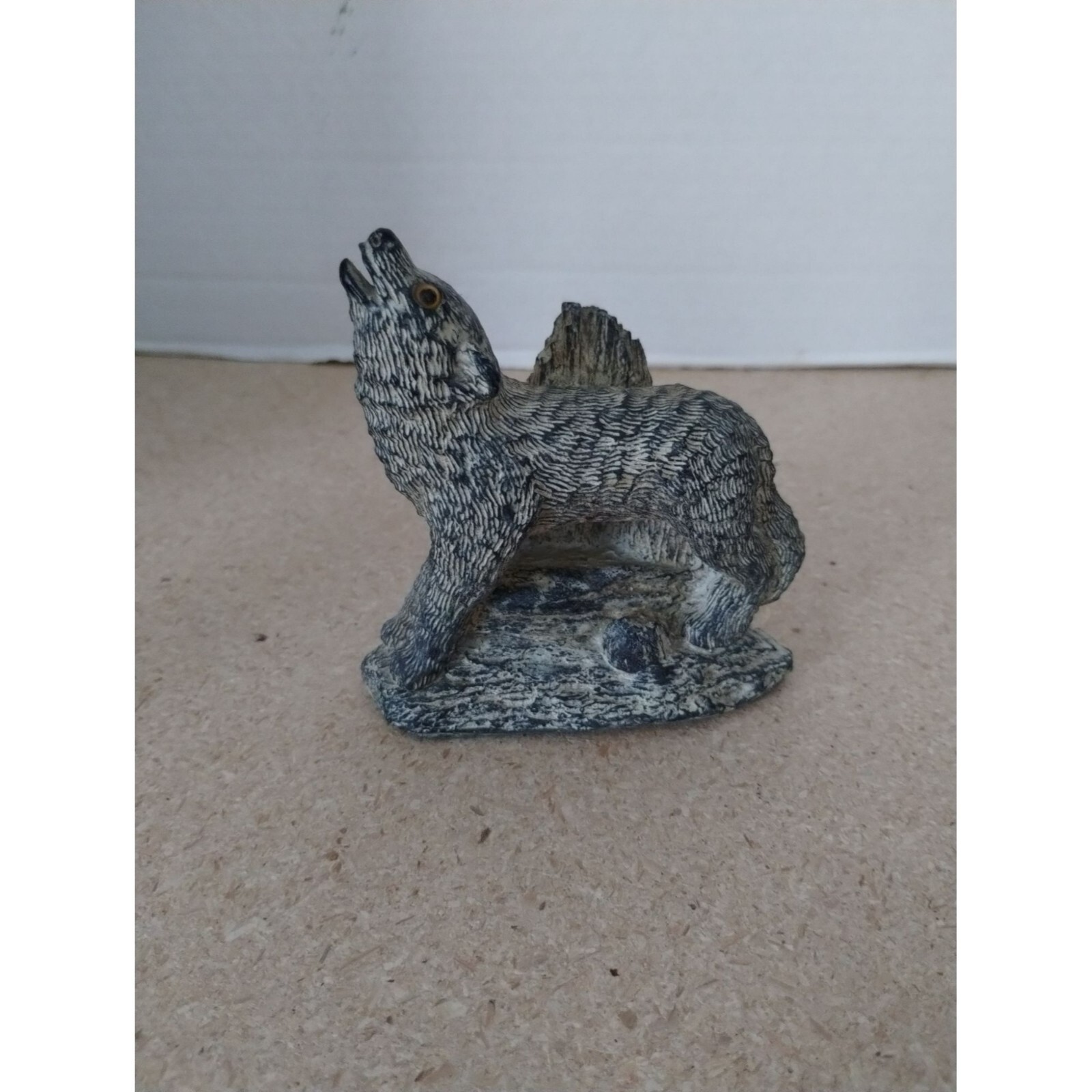 Wolf Soapstone Carving Wolf Coyote Canada Inuit Native Art Handcrafted Figure 4