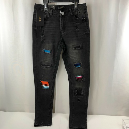 L \u0026 B Lucky Blessed Ripped Distressed 
