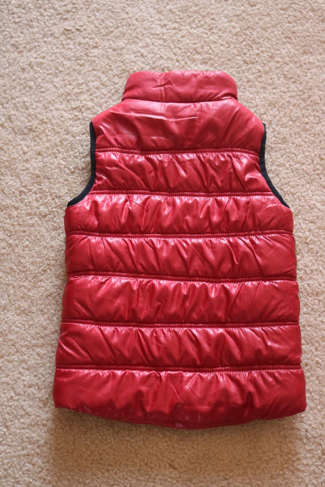 Calvin Klein Jeans Kid’s Vest Red Polyester Sleeveless Pocket Size 4  - Image 2 of 4