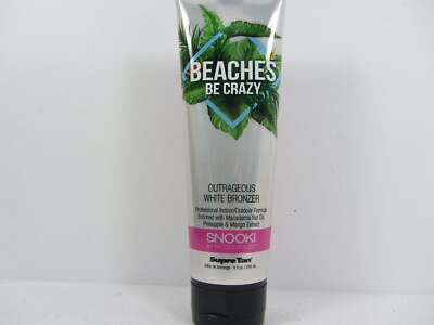 SNOOKI BEACHES BE CRAZY OUTRAGEOUS WHITE BRONZER TANNING LOTION by SUPRE