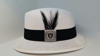 MENS X-LARGE WHITE RAIDERS LOWRIDER HAT 
