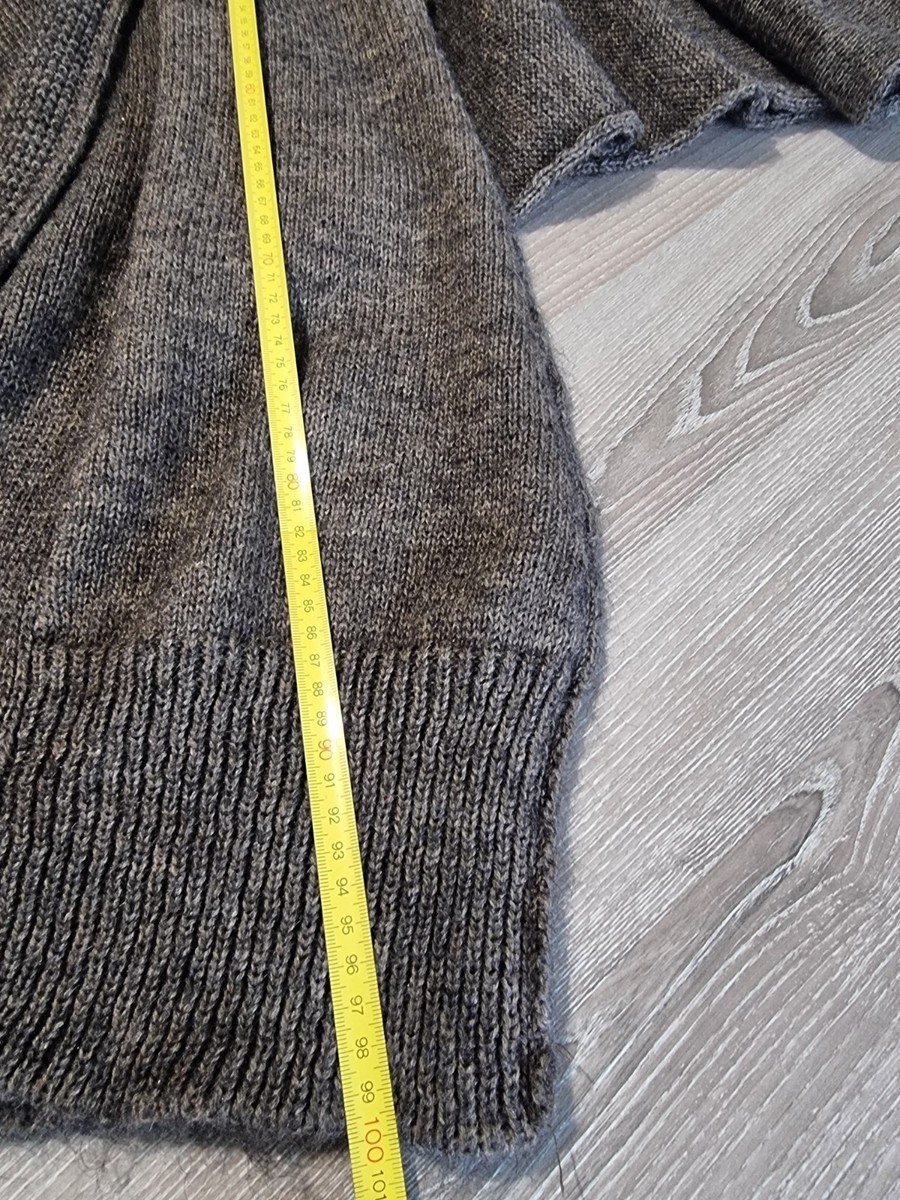Gilet-cape Marron En Laine Et Mohair - Marque La Fée Maraboutée - Taille ~40 - Occasion Très Bon état