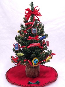 Small Artificial Table Top Decorated Christmas Tree Teacher