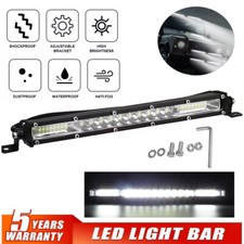 12inch Led 450w Work Light Bar Combo Spot Flood Driving Off Road Suv 4wd Atv 12v
