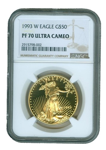 1993 W $5 James Madison Gold NGC PF69 Ultra Cameo Just Graded New