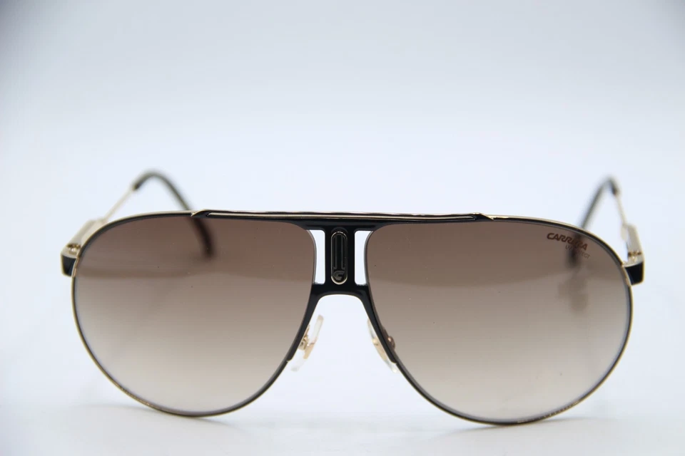 NEW CARRERA PANAMERIKA65 2M2HA BLACK GOLD AUTHENTIC FRAMES SUNGLASSES 65-11 - Image 2 of 4