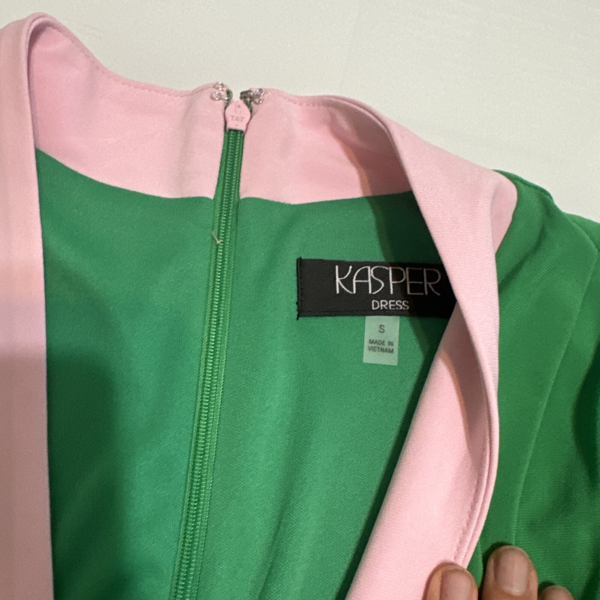 Kasper Green Pink Professional Work Wrap Dress Size S Small New $89 Vs9 |  eBay