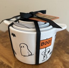 NEW Raw Dunn Peanuts Snoopy Halloween BOO Measuring Cups (set Of 4) NWT