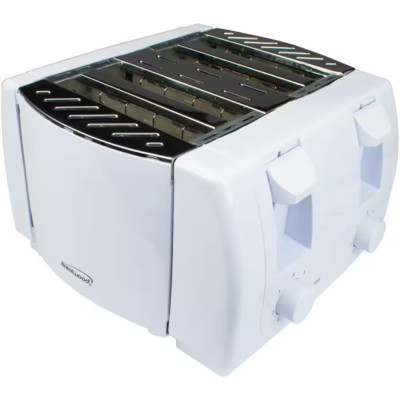 BRENTWOOD TS-265 Cool Touch 4-Slice Toaster (White)