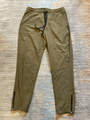 Outerknown Active Pants Men's Large Olive Green Performance