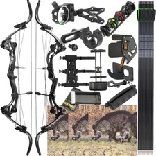 Arco composto 40-55 libbre arco ricurvo caccia pesca tiro con l'arco tiro al bersaglio 320FPS