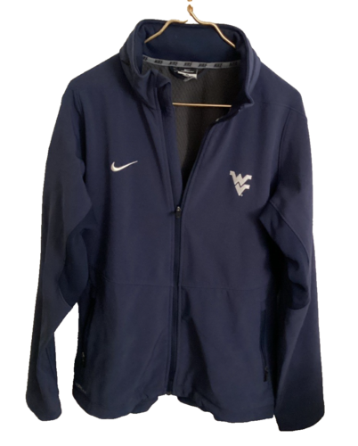 Nike Therma Fit Virginia Mountaineers On the Field Hoodie Men L Navy