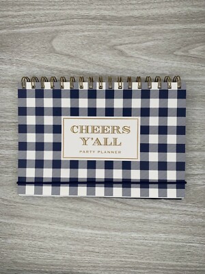 Draper James Cheers Y all Party Planner Blue Buffalo Plaid Reese Witherspoon