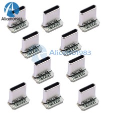 10Pieces USB-C Male Head 5V 16 pin USB Type-C Connector Port Vertical Jack Board