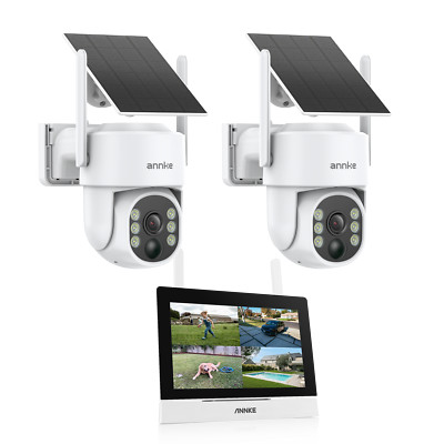 ANNKE WLAN 4MP Kamera Überwachungskamera 7'' Monitor Zwei-Wege-Audio 4CH NVR 