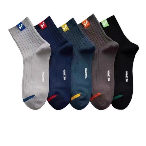 Men's Socks Mid Length Sports Socks Absorb Sweat Arevent Odor Size 10-13 5Pairs