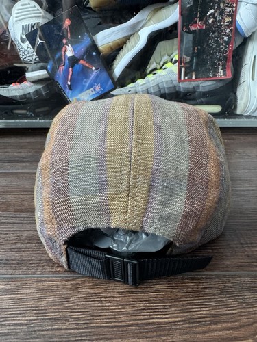 Supreme Magee Plaid Linen Camp Cap SS14 Burgundy Box … - Gem