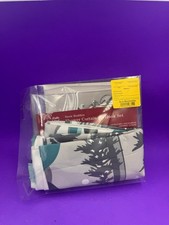 Winter Wonderland Holiday Snow Buddies Snowman Shower Curtain  Hook Set