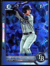 2022 Bowman Sapphire Edition Chrome Prospects Curtis Mead #BCP-10 Tampa Bay Rays