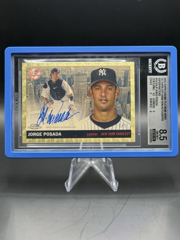 2025 Topps Chrome Platinum Jorge Posada Superfractor 1/1 City Variation Auto 10