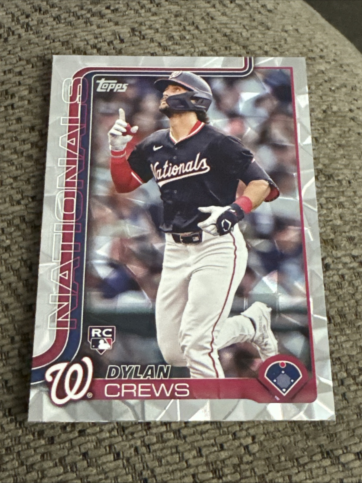 2025 Topps Diamanté Dylan Crews RC 74 Washington Nationals Baseball Card 2AA