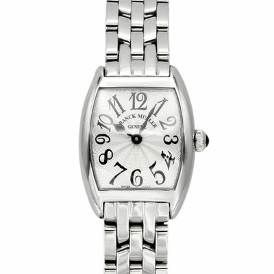 FRANCK MULLER WATCH TONNEAU CURVEX INTERMEDIAIRE 2252 QZ SILVER DIAL WOMEN'S F/S