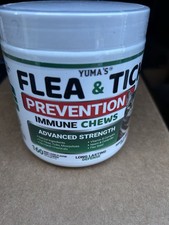 Yuma  s Flea  Tick Prevention Immune Chews Advanced Strength 160 Chews, NEW