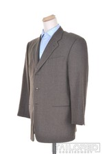 ARMANI COLLEZIONI Brown Herringbone Wool Cashmere Blazer Sport Coat Jacket 44 R
