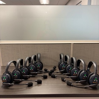 USED Eartec Ultralite PRO16 Single Ear Headsets for up to 10 Users (ETP10S)