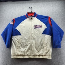Vintage New York Giants Jacket Mens Large Blue White NFL Football Apex One 90s