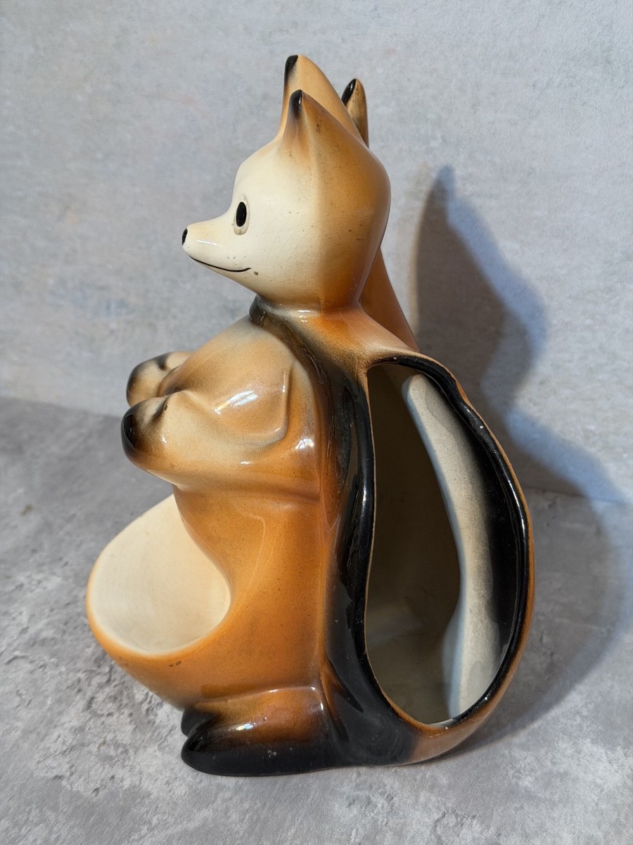 Vintage 1956 Ceramic Boxing Kangaroo Dresser Caddy Valet Pulp