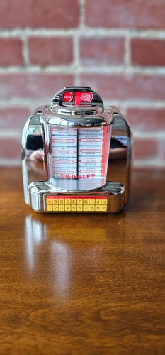 Crosley Mini Diner Wall Box Wallbox Jukebox Tabletop Radio CR1120A-SI Open Box