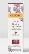 Burt's Bees Renewal Firming Day Lotion SPF 30 Bakuchiol Mineral Sunscreen 1.8oz