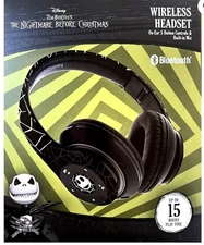 Wireless Bluetooth Over-Ear BLACK Headphones w/Noise-Canceling DISNEY NBC - NIB
