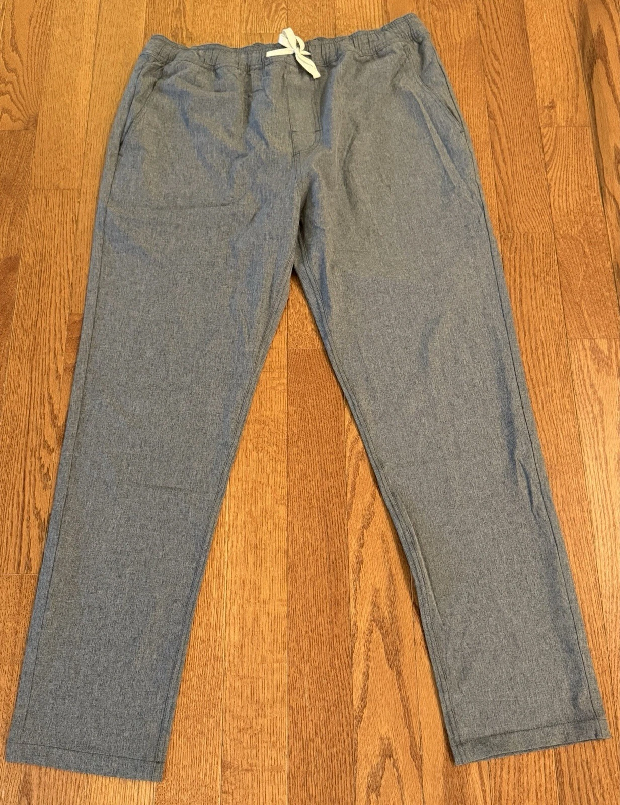 Fair Harbor Men's XL The One Pant Grey Performance Stretch Athleisure Quick Dry