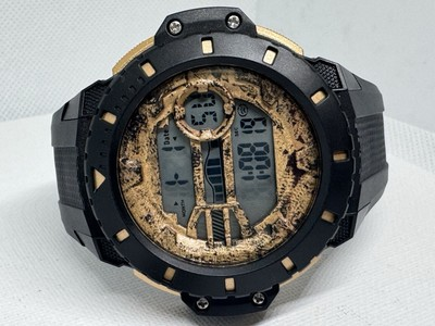 #ad Custom Mod Hand Painted Dial Digital Sport Watch Large New Battery. “Dirt” 1 1 $25.49