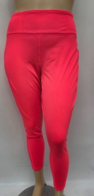 3X NWT Tek Gear 7/8 Length Leggings High Rise Pockets Ultrastretch Coral Pink