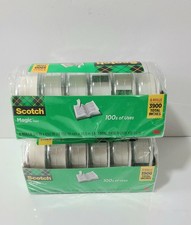 2 Pack Scotch Magic Tape, 6 Rolls Each with Dispensers 3/4 x 650 Inches (6122)