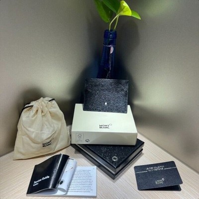 New Mon Black Card Pack Real Leather Card Case Bank Card Holder