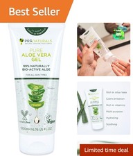 Organic Aloe Vera Gel 200ml - Hydrating Solution for Sunburn & Acne Relief