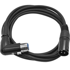 6ft Right Angle XLR Female to XLR Male Microphone Patch Cable