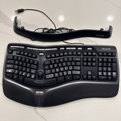 Microsoft 4000 V1.0 KU-0462 1048 lifter Natural Ergonomic Keyboard USB 4